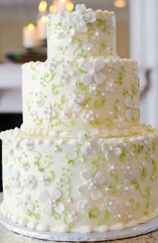 St Patricks Day Wedding cake