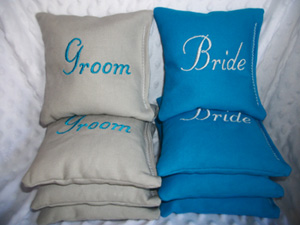 Bride Groom Cornhole Bag Giveaway
