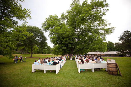 Rustic Wedding Ceremony at Vinewood Plantation Georgia