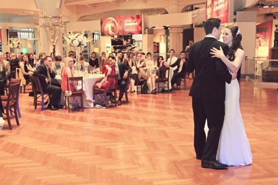 Bride-groom dance michigan wedding venue