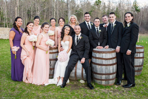 Vineyard Wedding - Wedding Party Pose