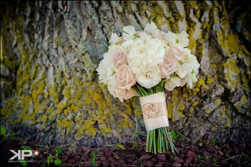 Beautiful Pink and White bridal bouquet