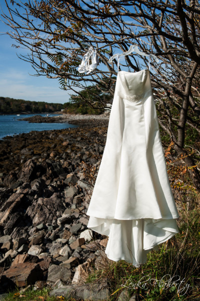 Wedding Dress on Beach