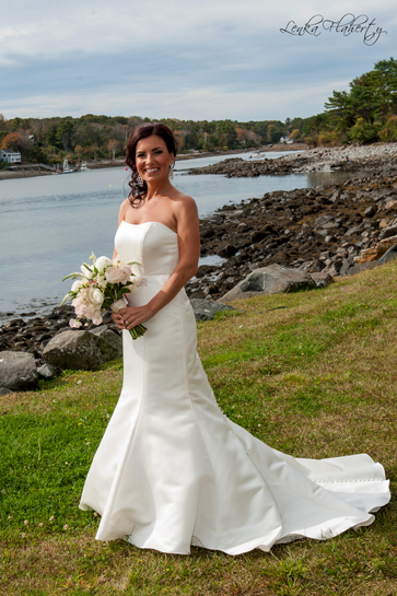 Bride at Wedding in Maine