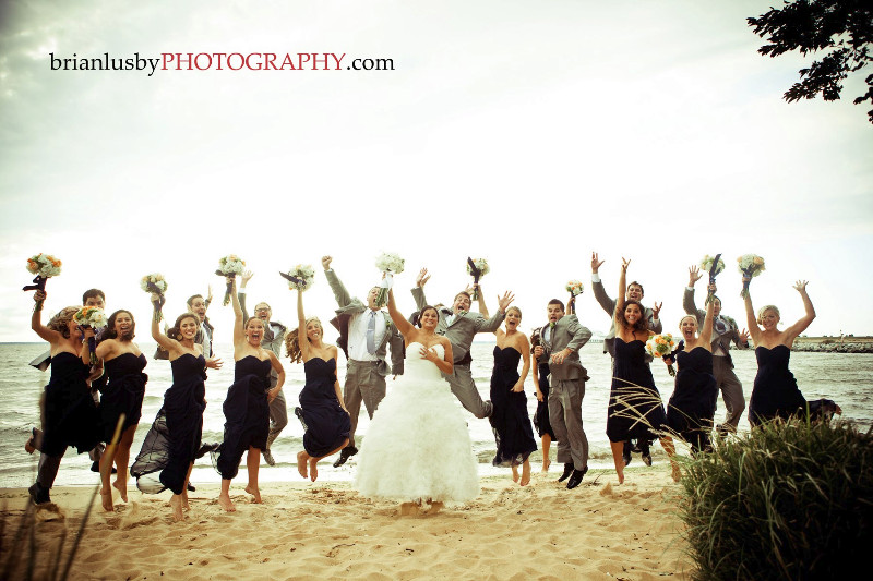 Bridal Party Pose - Virginia Beach