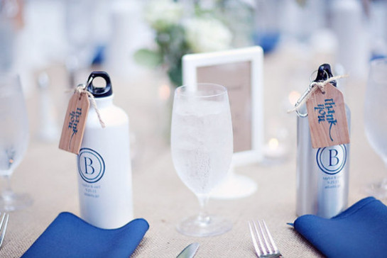 water bottle wedding favors