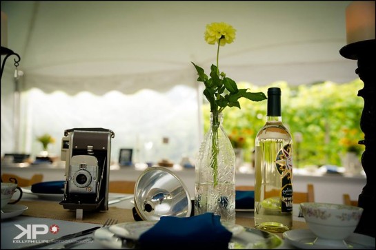 Table Settings Vineyard Wedding