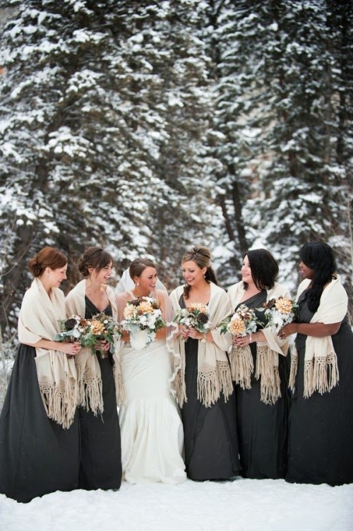 Pretty Shawls Bridesmaids