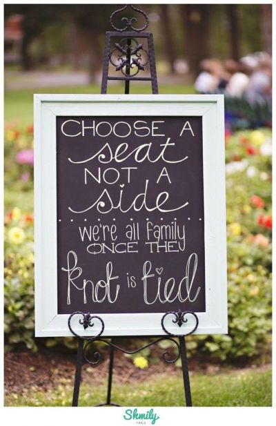 Choose a Seat Wedding Sign