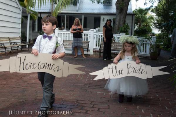 Flower girl and ring bearer - Key West Wedding