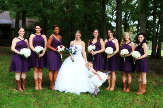 Bridesmaids with Cowboy Boots