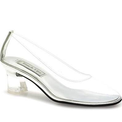 glass wedding slippers